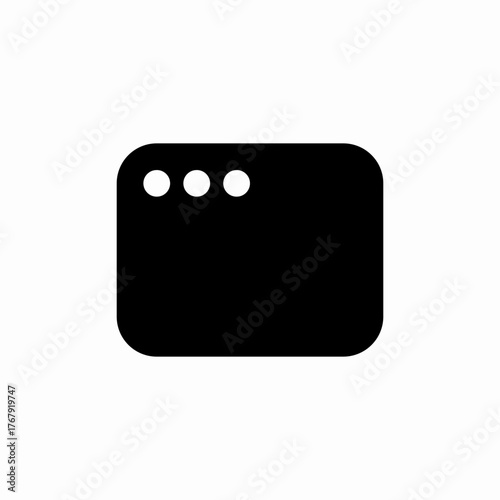 window tab icon sign vector