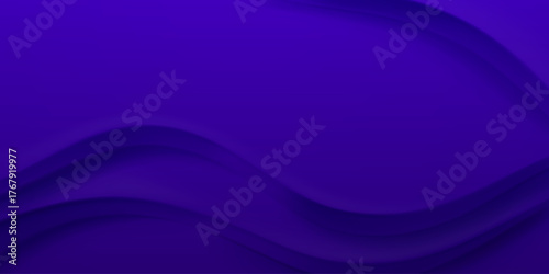 A dark purple background with wavy patterns and smooth, flowing curves, creating a sense of depth and mystery.