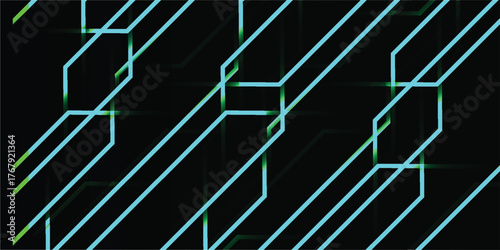 Abstract illustration of interconnected lines forming a complex network against a dark background.