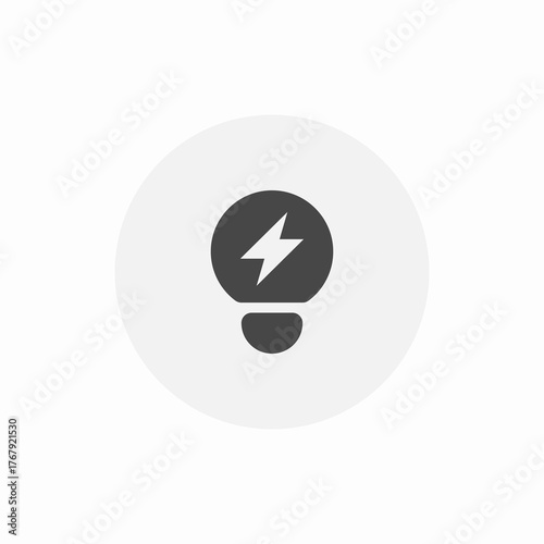 electric bulb icon sign vector