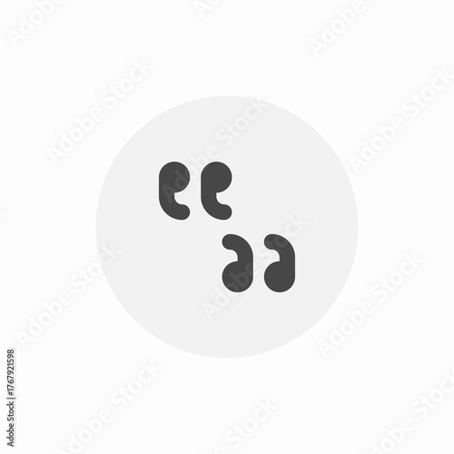 quotes symbol icon sign vector