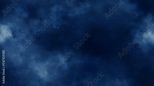 Deep indigo cosmic background texture with subtle illuminated edges