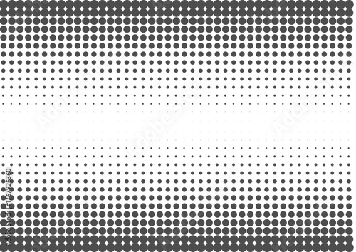 A vector graphic of a halftone dot pattern arranged in a regular pattern, creating a subtle black-and-white gradient effect. This pattern gives a retro, comic-book feel and a dynamic texture that is c
