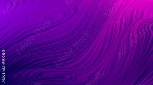 Seamlessly Looping Abstract Background with Flowing Wavy Lines in a Vibrant Purple and Magenta Color Gradient for Modern Digital Projects