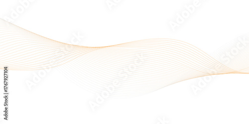 Abstract line wave background. Technology abstract lines on white background. Undulate Grey Wave Swirl, frequency sound wave, twisted curve lines with blend effect.	