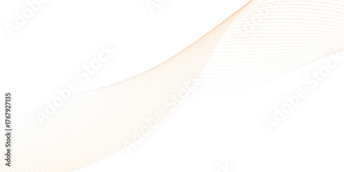 Abstract line wave background. Technology abstract lines on white background. Undulate Grey Wave Swirl, frequency sound wave, twisted curve lines with blend effect.	
