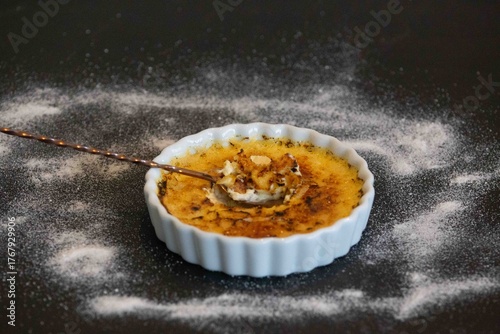 Fotografie Crème brûlée, creme brulée
