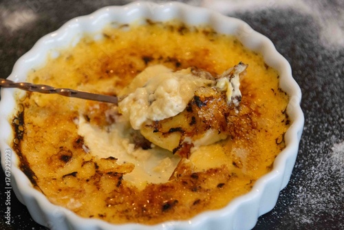 Obraz na plátně Crème brûlée, creme brulée