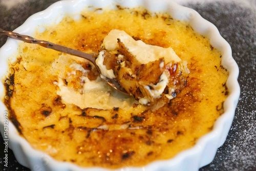 Fotografie Crème brûlée, creme brulée