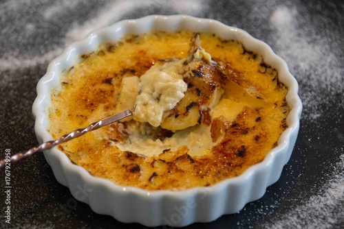 Fotografie Crème brûlée, creme brulée