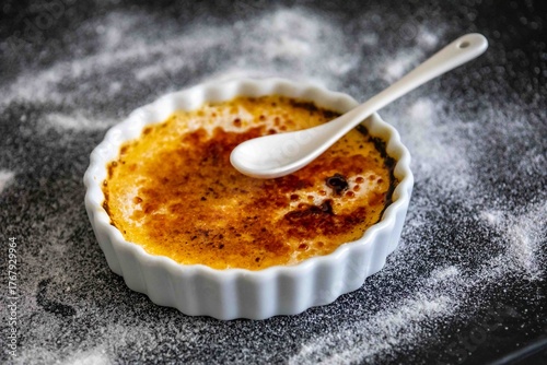 Fotografie Crème brûlée, creme brulée