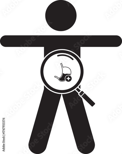 Gallbladder Health Checkup and Diagnosis Icon