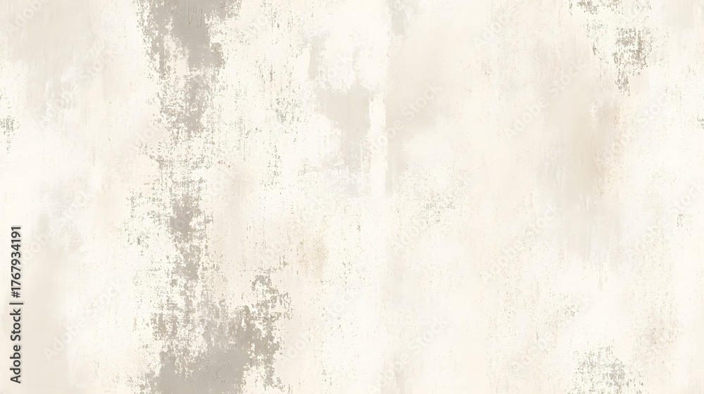 Fototapeta premium Faded beige surface displays subtle texture and distressed markings.