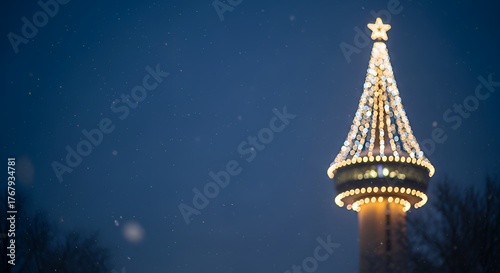Close-up of frozen pine branch covered in sharp icicles and fresh snow, glistening brightly under morning winter sun.