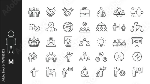 Set of vector icons for web and design projects