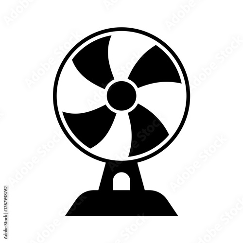 fan icon vector illustration white background