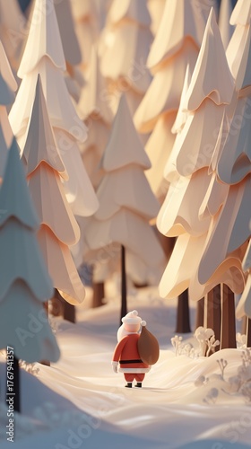 Christmas 3D Animation Pack – Santa Claus, Reindeer, Snowy Village, Gifts and Magical Holiday Backgrounds with Festive Lights and Cinematic Atmosphere,  Christmas, wallpaper, background