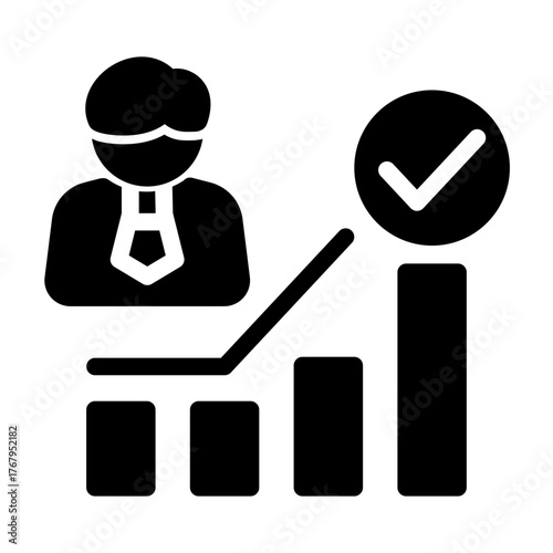 Achievement Capacity Career Improvement icon from the Personal Growth icon collection (Glyph Style)