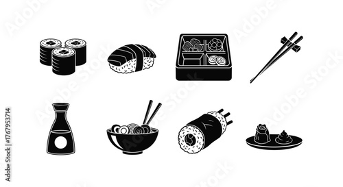 Collection of hot and cold coffee drinks and desserts