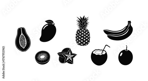 Silhouette of a person serving ice cream from a kiosk