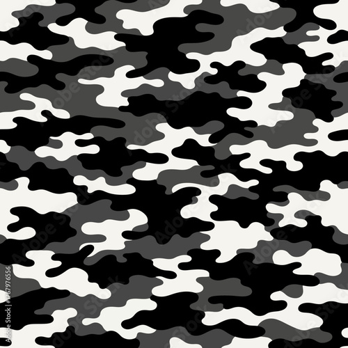 Urban Camouflage Pattern Seamless Texture for Modern Design and Apparel. EPS Editable
