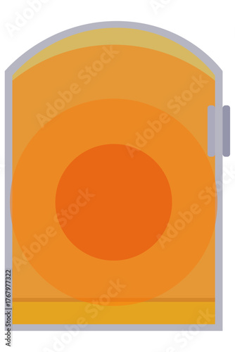 遠赤外線パネルヒーター 省エネ・静音タイプのシンプルデザイン家電イラスト