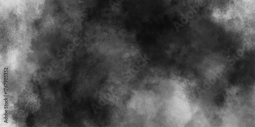 Abstract white and gray isolated cloud cumulus clouds. Gray aquarelle painted realistic fog or mist smoky textured canvas design. White and ash messy wall stucco texture background.	
