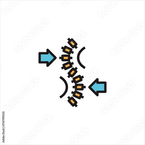 Spinal alignment being corrected with chiropractic adjustment, showing improved posture and reduced pain for better health and wellbeing.