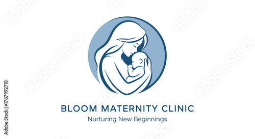 Mother and baby embrace in a tender moment of maternal love and care.