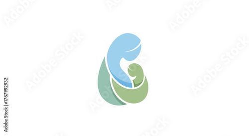 Mother and child embrace in a symbol of love and nurturing care.