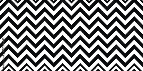 A striking black and white zigzag pattern creating a modern geometric design.