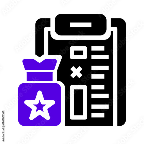 review icon two tone color