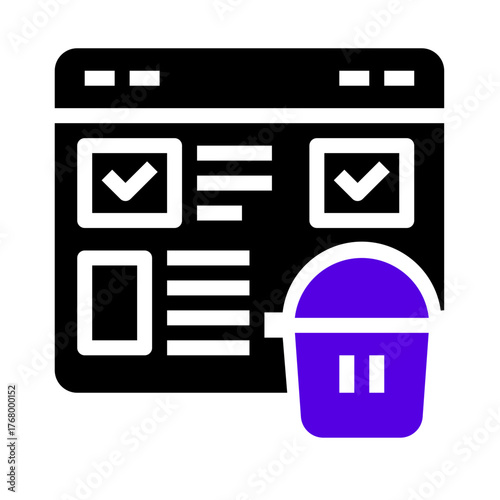 website icon two tone color