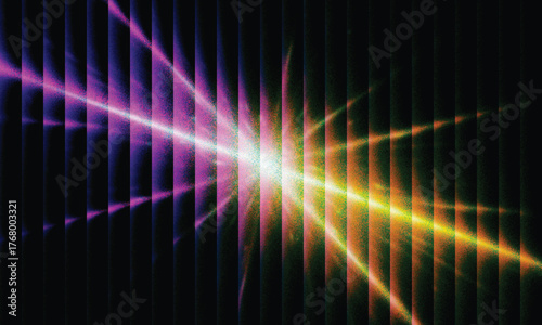 Neon Light Burst Abstract Background with Radiant Color Beams