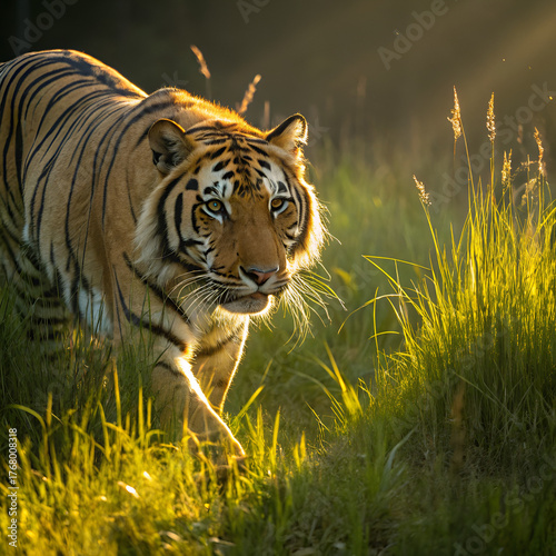 tiger in the woods