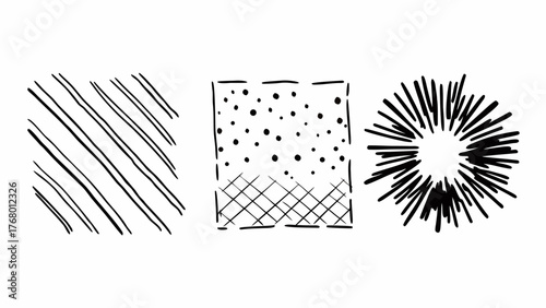 Grunge texture doodles rough brush smudge vector illustration scalable eps icons