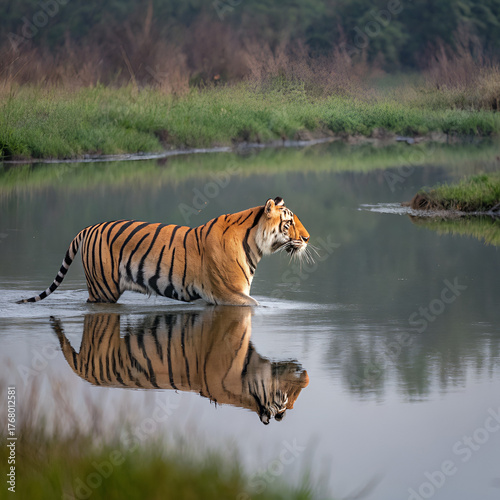 bengal tiger in water