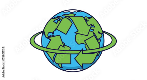 Ecological equilibrium earth encased recycling orbit planet awareness initiative