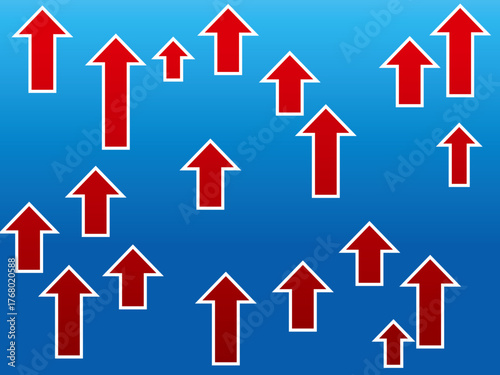 矢印, アロー, ビジネス, 上り, 3d, 家, 概念, サイン, シンボル, イラスト