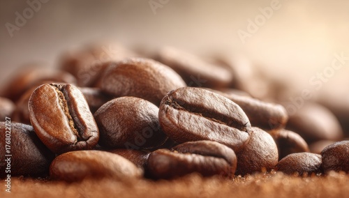 Coffee bean close-up