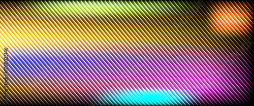 Vibrant gradient pattern with vertical glowing neon lines blending smooth and radiant colors.