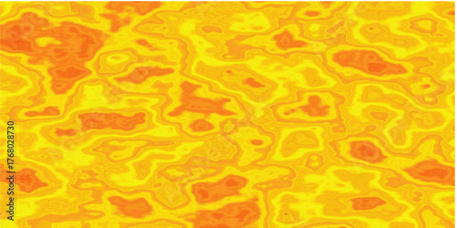 Vibrant Yellow Orange Abstract Texture Background, Hot Lava Flow Pattern, Heat Map Style Geometric Surface, Bright Warm Gradient Fluid Design for Poster, Wallpaper, Energy Concept, or Digital Art