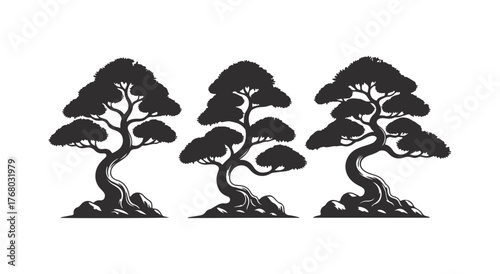 tree silhouette vector illustration