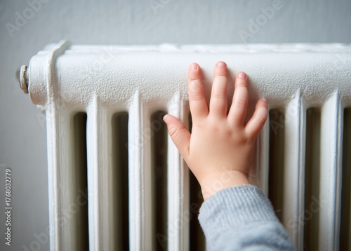 Touching the radiator