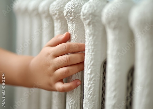 Touching the radiator
