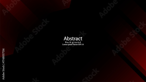 Dynamic abstract background featuring bold red and black diagonal gradient lines with a modern geometric style. Perfect for technology themes, sports designs, futuristic posters