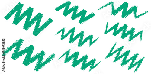 Dynamic brush stroke zigzags add a touch of modern flair to your designs with unique patterns