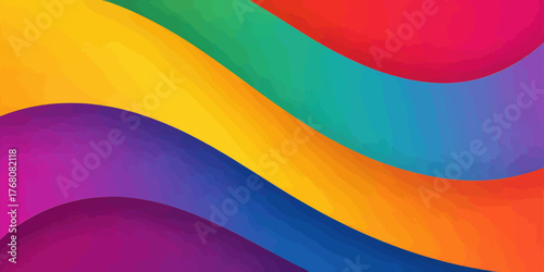 Colorful abstract wave background with smooth gradient transitions