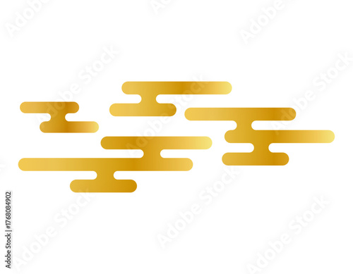 和風背景　和柄　正月　雲