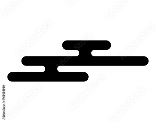 和風背景　和柄　正月　雲